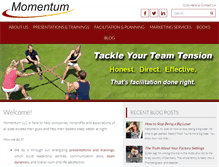 Tablet Screenshot of makemomentum.com